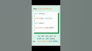 Use digitalWrite for digital pins in Arduino Programming #Shorts