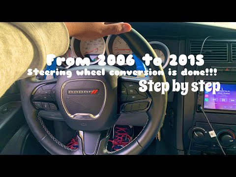 2006 Dodge Charger: 2015 and up steering wheel conversion. Mostly step by step.