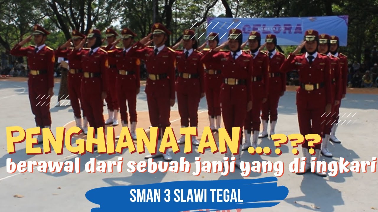 PENGHIANATAN .. ??? PASKIBRA SMAN 3 SLAWI TEGAL DI SMAN 15 TANGERANG LKBB GELORA MAGISTA