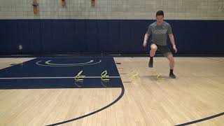 Side Shuffle with Hurdles