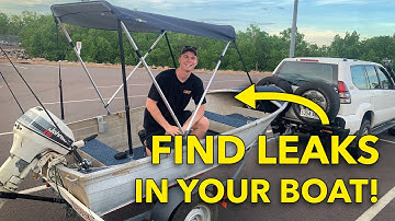 How to FIND A LEAK IN YOUR BOAT - 1 Simple Technique!