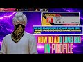 Free fire long bio trick | how to add long bio in free fire | @nirmalTricks6419 
