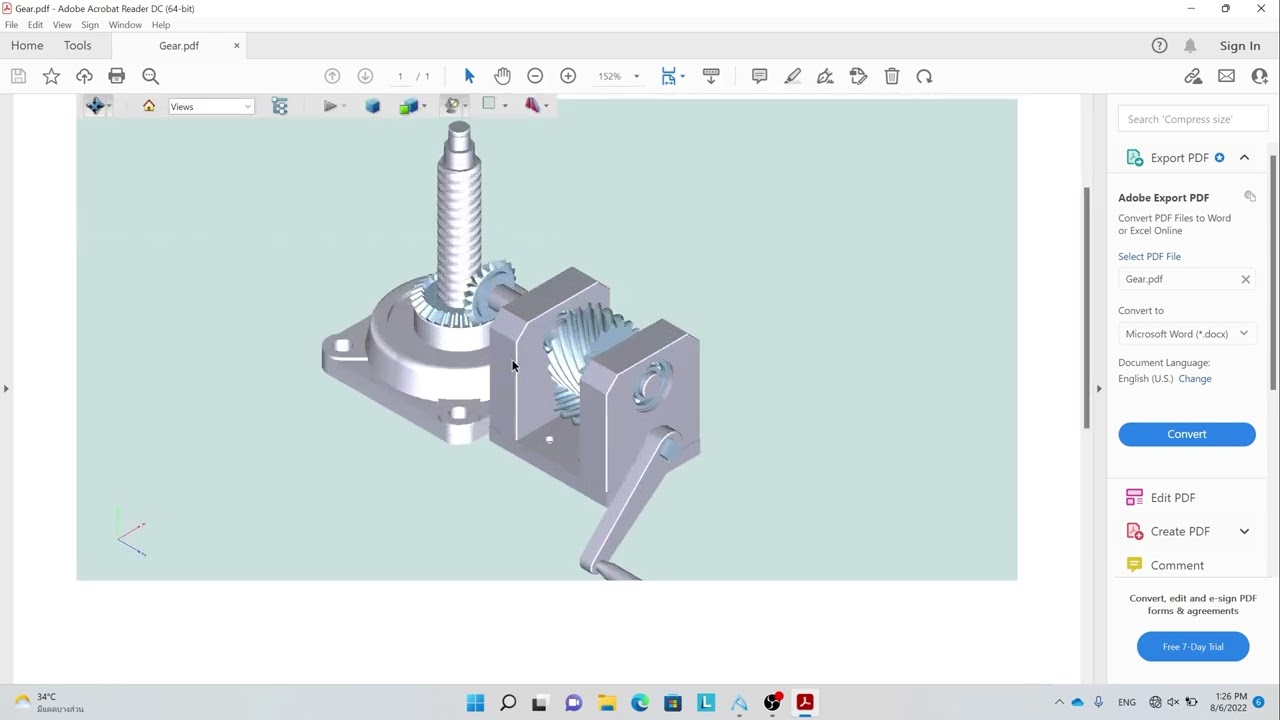 Alibre Export PDF 3D