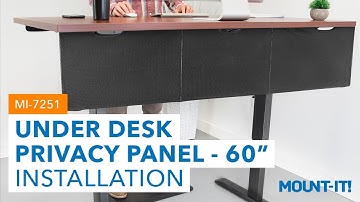 Under Desk Privacy Panel - 60" Wide | MI-7251 (Installation)