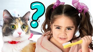 Mia and her Morning Routine with little Kitten by Nastya Artem Mia 37,702 views 1 year ago 4 minutes, 39 seconds