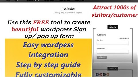 how to create Wordpress Mailchimp Newsletter| wordpress integration| Hindi tutorial