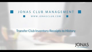 Club Inventory - Transfer Receipts to History