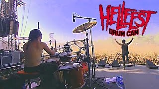 DAGOBA Franky COSTANZA HELLFEST 2014 DRUM CAM It&#39;s all about time