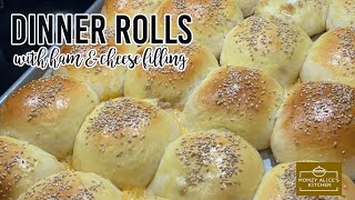 Soft Dinner Rolls with Ham and Cheese | Dinner Roll | Tinapay