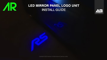AUTOBEAM LED SPIEGELPANEEL LOGO UNIT INSTALLEREN! | FOCUS RS
