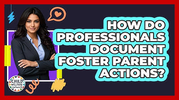 How Do Professionals Document Foster Parent Actions?