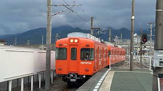 伊予鉄道700系764編成　梅本駅入線