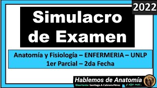 🔴👉 ANATOMÍA Y FISIOLOGIA - ENFERMERIA 🟩 SIMULACRO DE EXAMEN 🟪