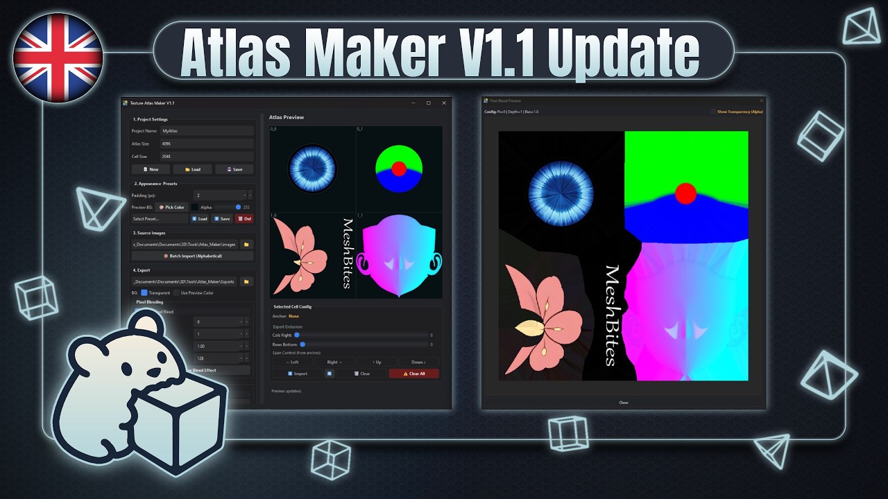 Atlas Maker Update V1.1 [Pixel bleeding] - YouTube