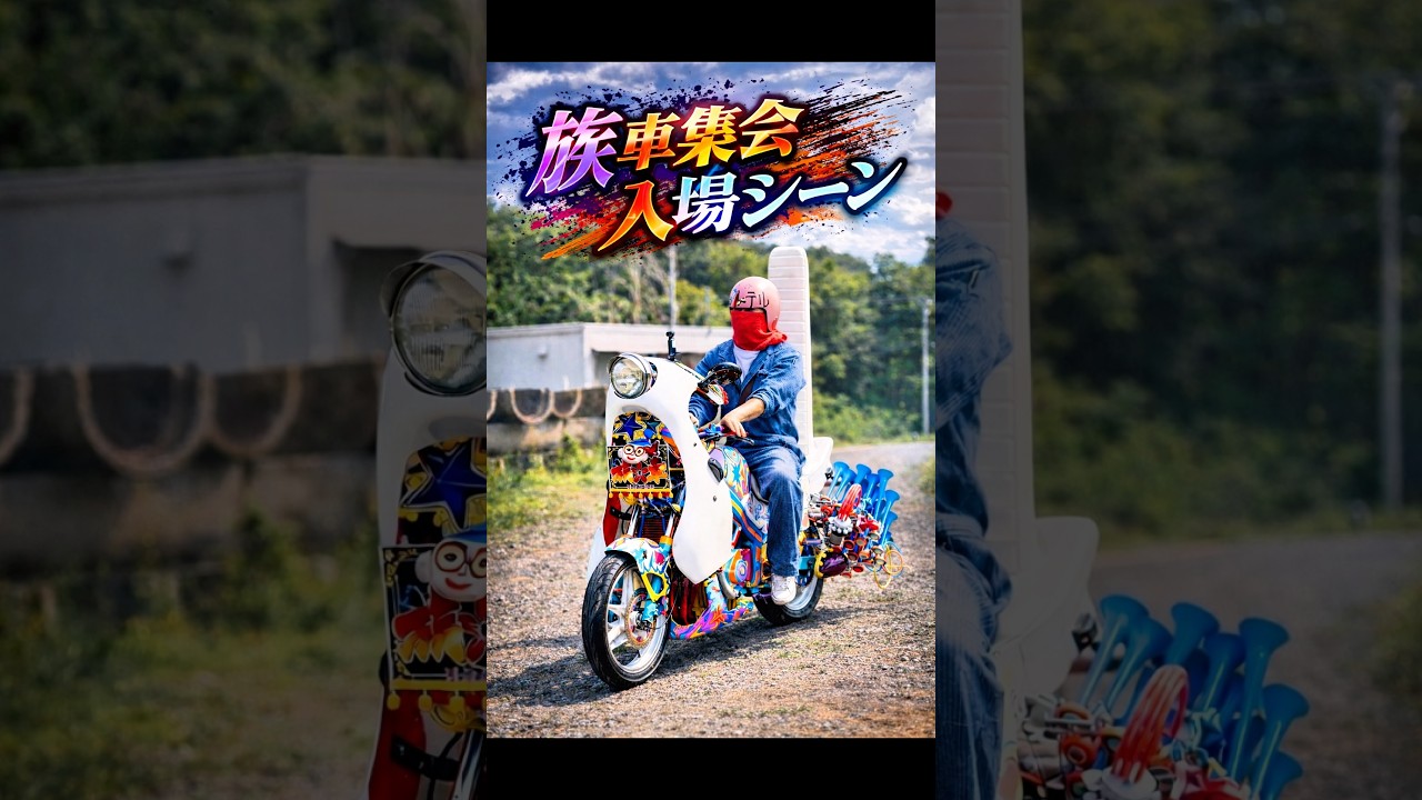 竹槍マフラー】CBR400Fに装置したら良い音すぎた❗️【入場シーン