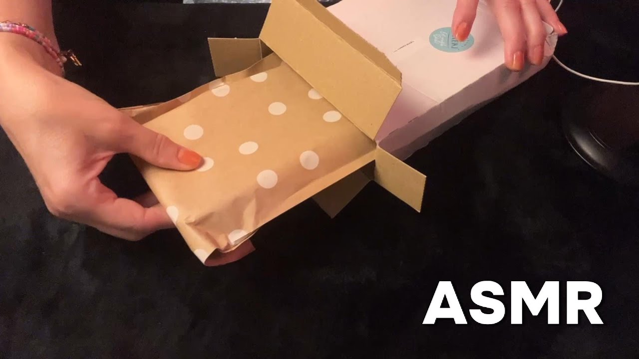 ASMR 💝 Unboxing Geburtstagsgeschenk | Tapping | Schallschlauch-Headset Review | Soft Spoken | German