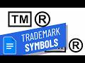 How to Insert Trademark Symbol In Google Docs