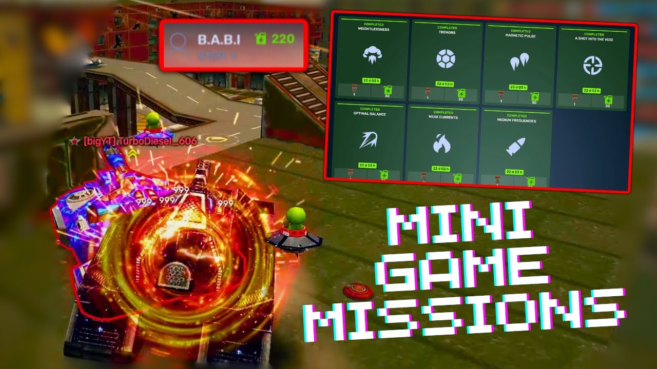 Tanki Online - Completed Cybertank Minigame Special Missions | Kills Compilation