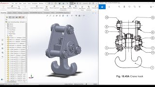 Crane Hook SolidWorks Tutorial -Part 2- Assembly