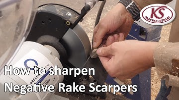 How to sharpen  Negative Rake Scrapers | Simon Hope | Tutorial