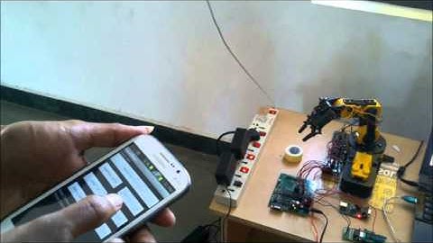 Android Accelerometer controlled robotic arm
