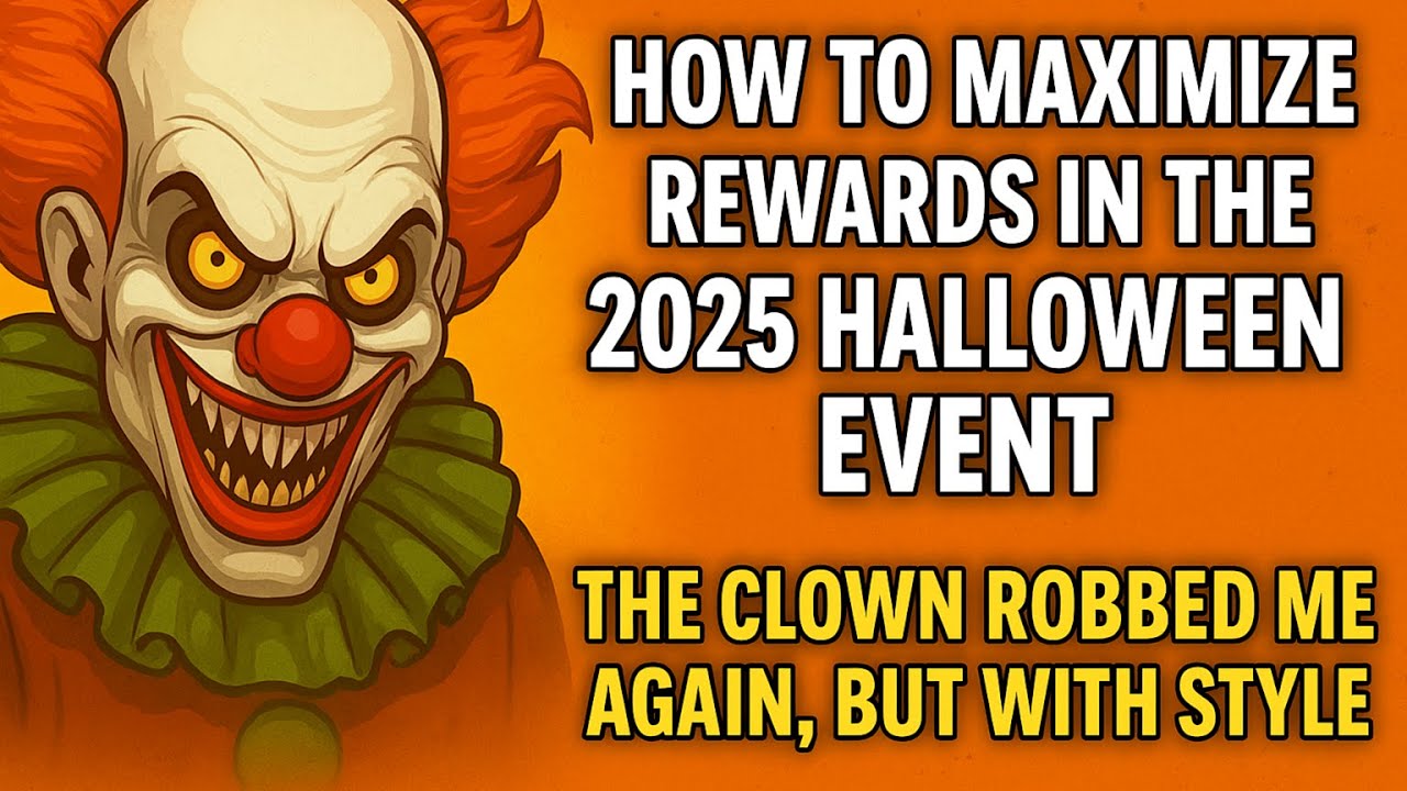 Как получить максимум наград в событии Хэллоуина 2025 года — клоун снова меня ограбил, но уже сти...