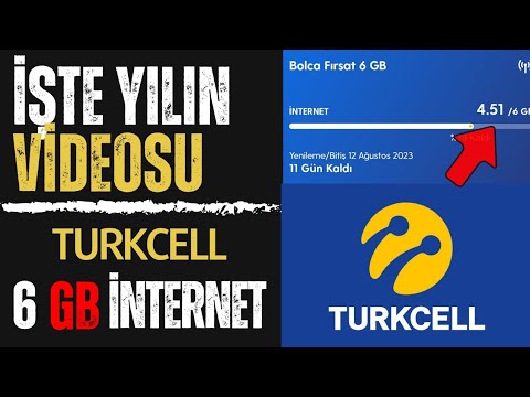 Turkcell Bedava 6 GB İnternet Hediye İnanılmaz Taktik (2023)
