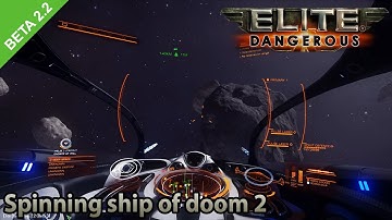 Elite dangerous (2.2 Beta) - Even more insane spinning imperial fighter