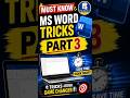 Top MS Word Tricks Part 3 | Save Time Fast 🚀