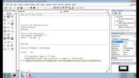 Basic ADD, EDIT, UPDATE, DELETE, SEARCH in VB6 Part 3
