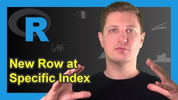 Add New Row at Specific Index Position to Data Frame in R (Example) | rbind & rownames Functions