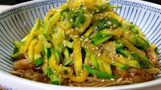 [zucchini bibim noodles🍜] It's really easy and delicious, my mother's favorite noodles