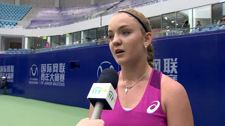 Charlotte Robillard-Millet...  speaks following her win over Tereza Mihalikova