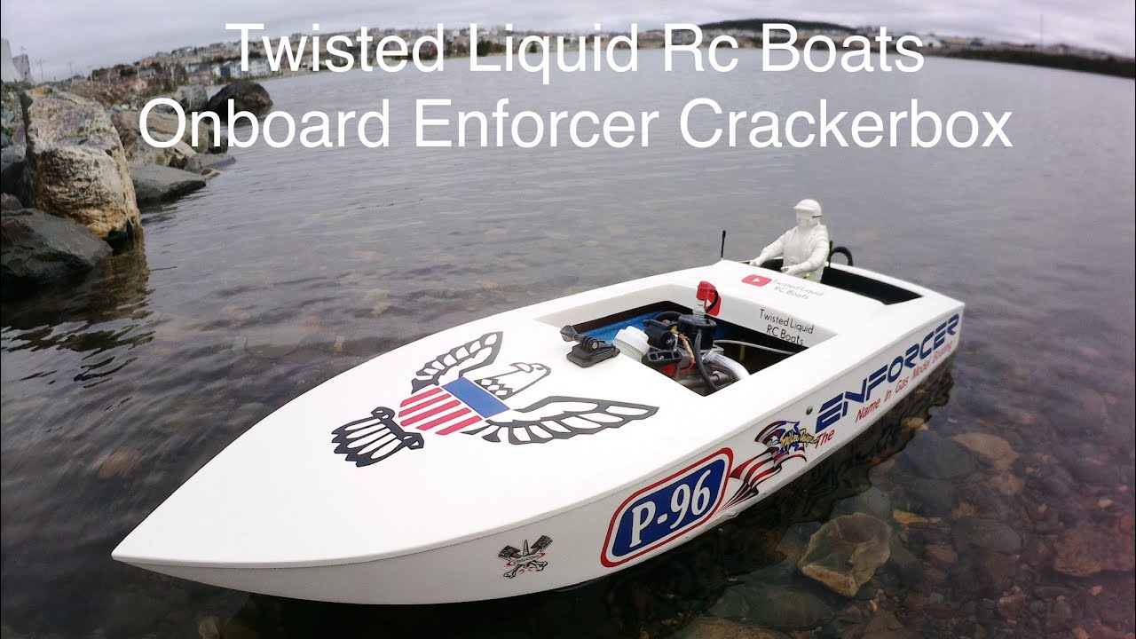 Enforcer Crackerbox Rc Boat Onboard - YouTube
