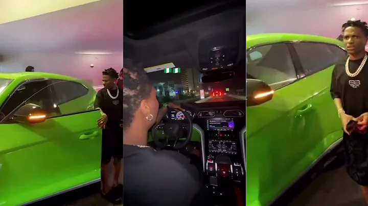 Wizkid Finally Drives His New 500M Lamborghini In Nigeria 🇳🇬,Broke Shame Davido & Burnaboy