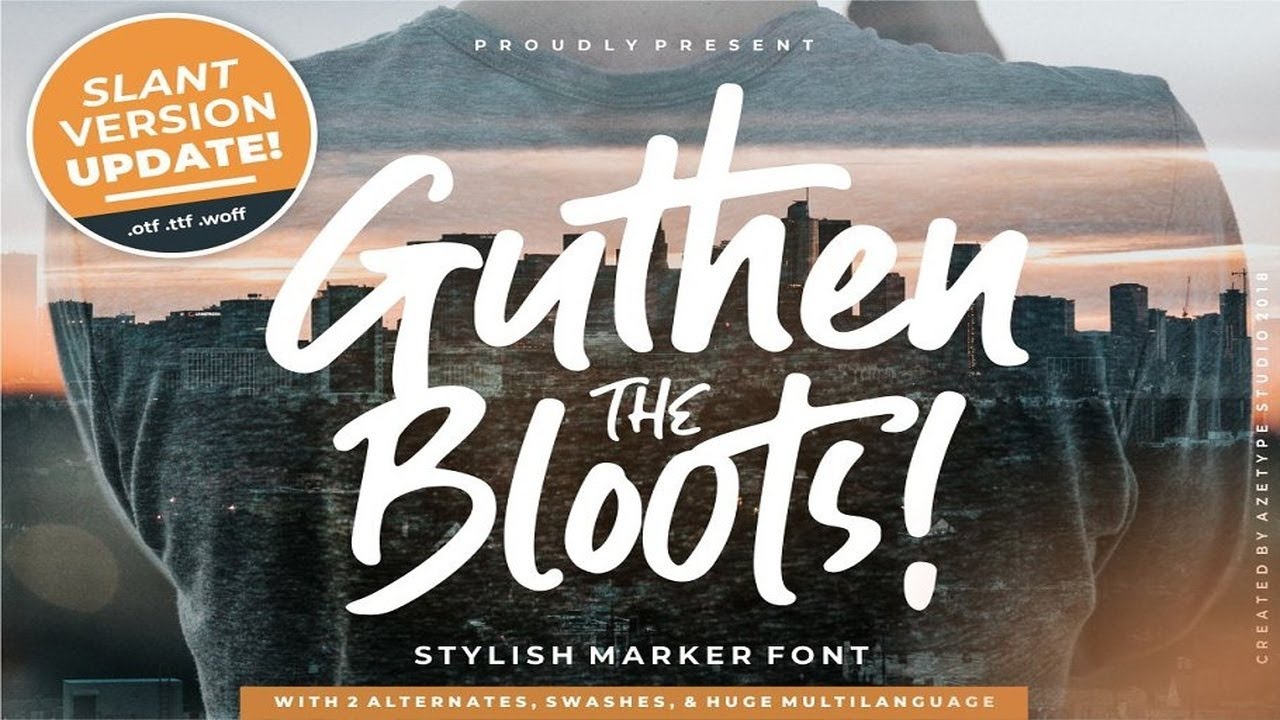 Guthen Bloots Font Free Download