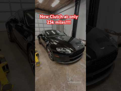 Aston Martin clutch replacement at 25k miles! #cars #howto #astonmartin