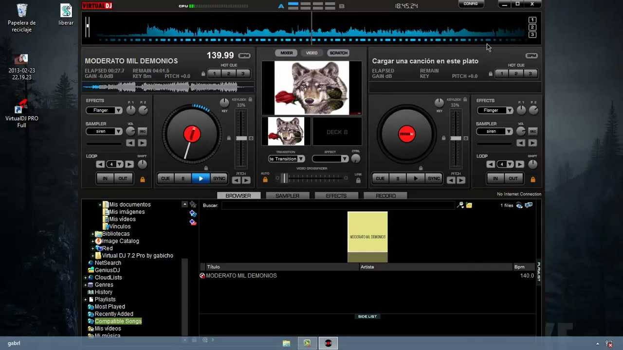 Virtual Dj Pro 7 2 Y 7 3 For Windows 7 Y 8 Youtube