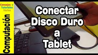 Conectar disco duro tablet