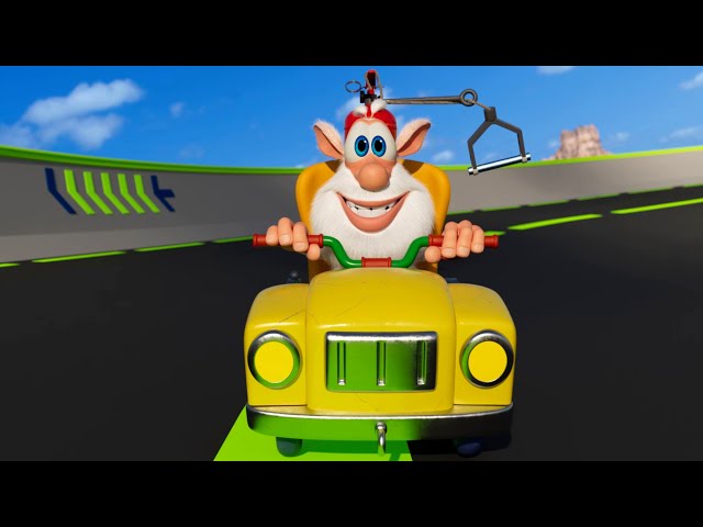 Booba 🏎️ The Big Race 🏁 Episode 100 - Funny cartoons for kids - BOOBA ToonsTV class=