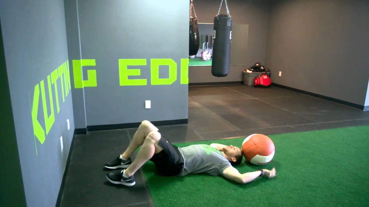 How To: Supine Medicine Ball Chest Throw - YouTube