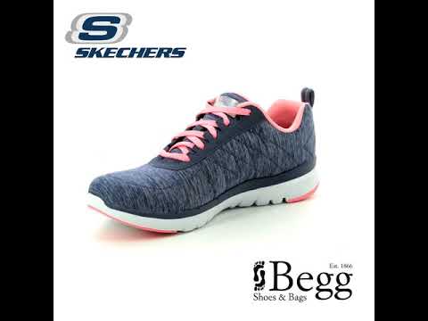 Skechers Insiders Flex 13067 NVCL Navy coral combi trainers