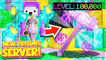 I MADE THE *ULTIMATE* MAXED LEVELED PICKAXE... | New Free To Join Minecraft OP Prisons Server !