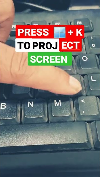 screen projector shortcut 🔑