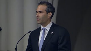 George H.W. Bush's grandson, George Prescott Bush, gives eulogy at funeral in Houston