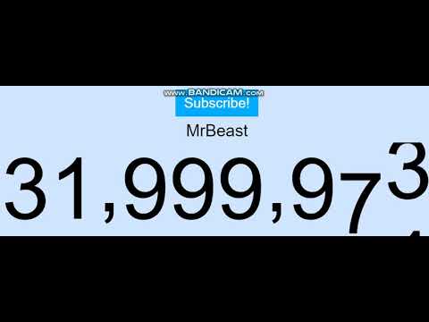 @MrBeast hits 32 million subscribers!