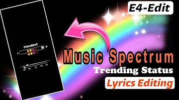 Music Spectrum Editing Tutorial |Trending| Xml File| Alight Motion| Editing Trending Status |E4_EDIT
