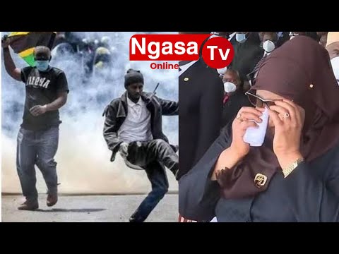 RAIS SAMIA ASIMAMISHA HOTUBA YAKE KWA MAJONZI KUOMBEA WALIOPOTEZA MAISHA KWENYE VURUGU