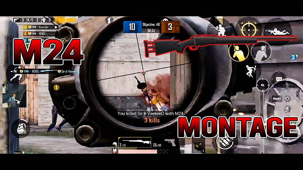 TDM M24 Montage | only M24 | PUBG MOBILE || Hindi Gameplay || - YouTube