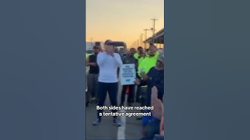 Dockworkers suspend strike after reaching tentative deal #shorts